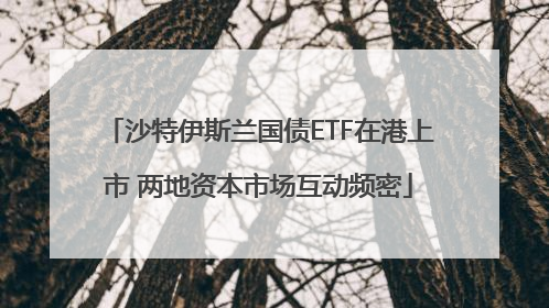 沙特伊斯兰国债ETF在港上市 两地资本市场互动频密